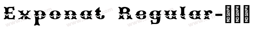 Exponat Regular字体转换